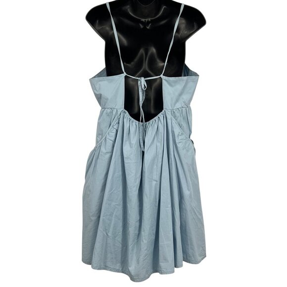 Urban Outfitters BDG Shift Babydoll Blue Denim Button Sleeveless Cotton Dress XL - Picture 5 of 10